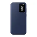 Samsung Smart View Wallet Case EF-ZS721 für Galaxy S24 FE, Smartphone-Cover, Handy-Hülle, Kartenfach, Sichtfenster, Blue