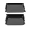 Set mit zwei Backblechen ICQN Yak0017-Yak0018, 30 und 60 mm, 455 x 375 mm