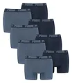 PUMA 8 er Pack Boxer Boxershorts Men Herren Unterhose Pant Unterwäsche, Farbe:037 - Denim, Bekleidungsgröße:M