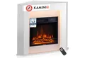 KAMINIO Elektrokamin MATTI, Elektrischer Kamin mit 3D-Flammeneffekt, Ambientelicht, Heizung 1800W