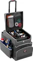 Reinigungswagen Rubbermaid® Quick Cart, klein, Volumen 30 l, Innenfächer, Teleskopgriff, L 419 x B 363 x H 432 mm, Hochleistungs-Kunststoff, dunkelgrau 133358