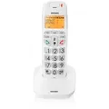 Brondi Bravo Bright Schnurloses DECT-Telefon in Weiß für ältere Menschen mit großen Tasten - Weiß