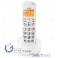 BRONDI Bravo Bright Telefon Cordless Großes Display Led-Backlight Weiß