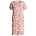 CALIDA Nachthemd Flower Nights Damen (1-tlg) 100% Bio Baumwolle, hautfreundlich, pflegeleicht, Länge 95cm rot XS (36/38)