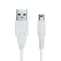 OcioDual 3DS Ladekabel, USB Ladegerät Kabel 3DS XL, 1,2m, Kompatibel mit DSi, DSi New 2DS XL Konsolen, 2DS USB Ladekabel, USB-Netzadapter, Netzteil Adapter Power Charger, Weiss