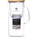 Lotus Vita Wasserfilter-Kanne Enya 1,4L mit Blume des Lebens - Natura Plus - Transparent