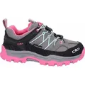 CMP Rigel Low WP, Mädchen Veloursleder Trekkingschuhe in grau, atmungsaktiv und wasserdicht, griffige Gummi Laufsohle - Grau - 30
