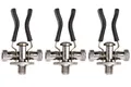 Fishing Rutenhalter Set  3 Stück Verstellbare Rutenauflagen  Aluminium Butt G...