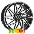 Keskin KT20 Future black front polish 8.5x20" ET45 LK5 112 ML 72.6 Alufelgen ...