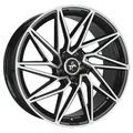 1x KESKIN WHEELS KT20 FUTURE black front polished 8.5Jx20 5x112 ET45
