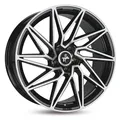 4x Keskin KT20 Future black front polish 8.5x20 ET45 - LK5/112 ML72.6 Felge Alu