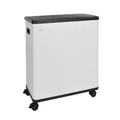 SVITA SR2X30 Sensormülleimer Abfalleimer 2fach 60l inkl. Inneneimer Räder Weiß