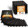 Premium Bodenschutzmatte aus extra dichtem Kautschuk (schwarz-rot) - Schwarz/Rot