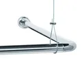 Libaro Duschvorhang stange Duschstange L-Form & U-Form Duschvorhangstange Badewanne Breite 160 cm, Universal-Set Duschvorhangstangen Badewannen Eck-Duschen L & U-Form