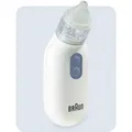 Braun Nasensauger 1 | Schleimlöser | Linderung für verstopfte Nasen | Elektrische Saugkraft | 2 Saugstufen | Spitze in 2 Größen | Geeignet für Neugeborene, Baby und Kinder | Spülmaschinenfest | BNA100