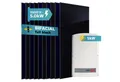 SUNNIVA Solaranlage 5.0 kW, Monokristallin, (10x 500 W Solarmodule Fullblack Bifacial, Wechselrichter SolarEdge SE5K (3-phasig)