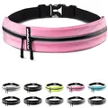 Fitgriff® Laufgürtel für Handy - Lauftasche Jogging, Hüfttasche, Sportgürtel, Running Belt zum Joggen, Laufen, Sport, Fitness - passend für alle Smartphones (Pink, 62-90cm Bauchumfang)