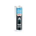 MEM Bad- & Sanitär-Silikon, Dauerhaft elastischer Silikon-Dichtstoff mit Schutz gegen Schimmelbefall, Im Innen- und Außenbereich, Gebrauchsfertig, Lösemittelfrei, 300 ml Kartusche, Transparent