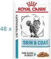 (€ 16,65 / kg) Royal Canin Veterinary Skin Coat Katzenfutter in Soße - 48 x 85 g