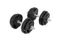 GORILLA SPORTS Kurzhantel Kurzhantelset Kunststoff Gripper 20 kg