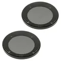 tomzz Audio 2800-000 Lautsprecher Gitter Grill für 100mm DIN Lautsprecher schwarz 2-teilig Kunststoffring mit Metallgitter Satz