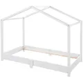 HAUSBETT 70 x 140 cm Bodenbett weiß