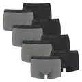 PUMA 8 er Pack Short Boxer Boxershorts Men Pant Unterwäsche kurz 100000884, Farbe:008 - Dark Grey Melange/Black, Bekleidungsgröße:M