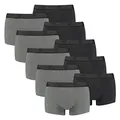 PUMA 10 er Pack Short Boxer Boxershorts Men Pant Unterwäsche kurz 100000884, Farbe:008 - Dark Grey Melange/Black, Bekleidungsgröße:M