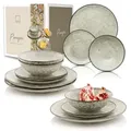 Sänger Tafelservice, Beige, Keramik, 12-teilig, 35.4x33x36.29 cm, kratzfest, Essen & Trinken, Geschirr, Geschirr-Sets, Tafelservice