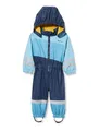 Playshoes Unisex Kinder Regen-anzug Mit Fleece-futter Warmer Wasserdichter Matschanzug Regenbekleidung, Blau Overall, 74 EU