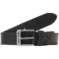 Jack & Jones Ledergürtel JACROCK LEATHER BELT NOOS schwarz 80