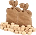 Floranica Holzbriketts 100% Gepresste Hartholzbriketts 2 x 12,5 kg Rundholzbriketts für Kamin Brikett Holz Hohe Brennwert Raucharm
