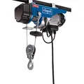 Scheppach elektrischer Seilzug HRS250 Flaschenzug Kettenzug mit Umlenkrolle | maximale Tragkraft 250/125 kg | Leistung 530W | Hubhöhe 12/6 m | Not-Aus-Schalter | Hebezug inkl. 2 Befestigungsbügel