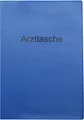 RNKVERLAG 2891 - Arzttasche aus blauem Kunststoff mit Einstecktaschen für Dokumente bis DIN A6, 1 Stück