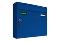 AL Briefkastensysteme Wandbriefkasten 1 Fach Basic Briefkasten A4 in RAL Farbe 5010 Enzian Blau wetterfest