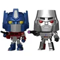 Funko Pop! Movies: Transformers: Generation 1 – Optimus Prime & Megatron Metallic [Exklusiv bei Hot Topic]
