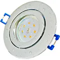 LED Einbaustrahler IP44 flach 35mm | 5W Modul dimmbar | Bad Feuchtraum Spot rund