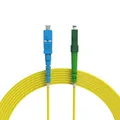 nexinex 50 m LWL Patchkabel LC/APC auf SC/UPC OS2 Singlemode Simplex