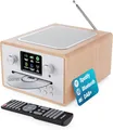 Internet, DAB+  CD-Radio, BT, AUX-In, Fernbe., Majority Homerton 2, Oak,GEPRÜFT