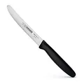 Giesser seit 1776 - Made in Germany - Tomatenmesser schwarz, Klinge 11 cm, rutschfest, kleines Universalmesser spülmaschinenfest, rostfrei