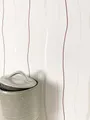 Newroom Vliestapete Darla Tapete Streifentapete Wellen,Linien,Streifen, Weiß Tapete Modern Wellen - Streifentapete Wellentapete Rot Creme 3D Optik 3D Optik Linien Streifen für Schlafzimmer Wohnzimmer Küche, Wellentapete