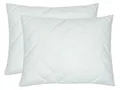 ZOLLNER Kopfkissen, Füllung: 100% Silikonisierte Polyesterhohlfaserbällchen, Seitenschläfer, Spar-Set, 40 x 40 cm, 50% Polyester, 50% Baumwolle, vom Hotelwäschespezialisten