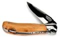 Arbalete G. David 12 cm Taschenmesser Laguiole Jagdmesser - Griff polierter Wacholder - Klinge 10 cm glänzend - Backen glänzend