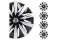OMAC Radkappen Sparco 14 Zoll Roma Silber Grau 4tlg, (4-St) Einfache Installation, Haltbar