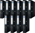 Set mit 10 A4-Ordnern DONAU Premium PP Schwarz