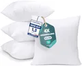 Utopia Bedding 4er Set Kissenfüllung 50 x 50 cm, Innenkissen Füllkissen Kopfkissen Sofakissen (Weiß)