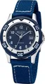 Regent Textil Jugend Uhr Armbanduhr Quarz blau Lederarmband D2URF1366