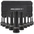 HASKYY Schlagschrauber Nüsse Satz 1/2 Zoll T20-T80 Torx Steckshlüssel Bits Set 10 tlg. Torx Stecknüsse Set - KFZ, Motorinstandseztung, Bremsenwartung & Getriebereparatur Werkzeug