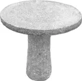 Dehner Gartentisch, rund, Ø ca. 75 cm, Höhe ca. 75 cm, Granit, grau