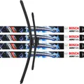 4x Scheibenwischer Wischblatt 3397007555 600mm/400mm AeroTwin SET BOSCH A555S